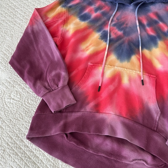 Target Wild Fable Tie Dye Hoodie Sweatshirt Pullover Small - Picture 5 of 9